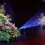 living wall display, stage display, foliage display, floral arrangement, stage display concept
